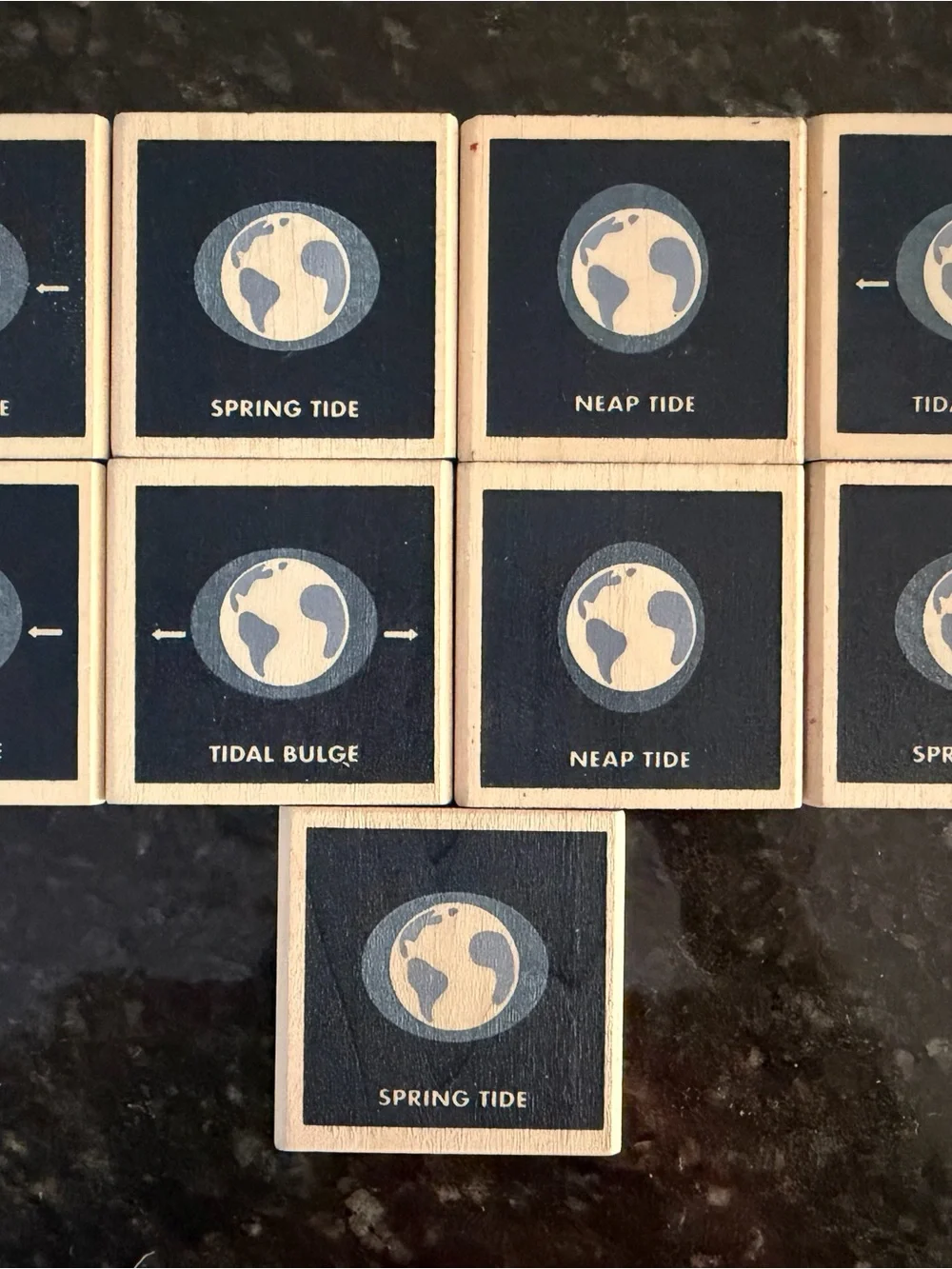 Uncle Goose 8 Moon Phase Educational 9 Block Set